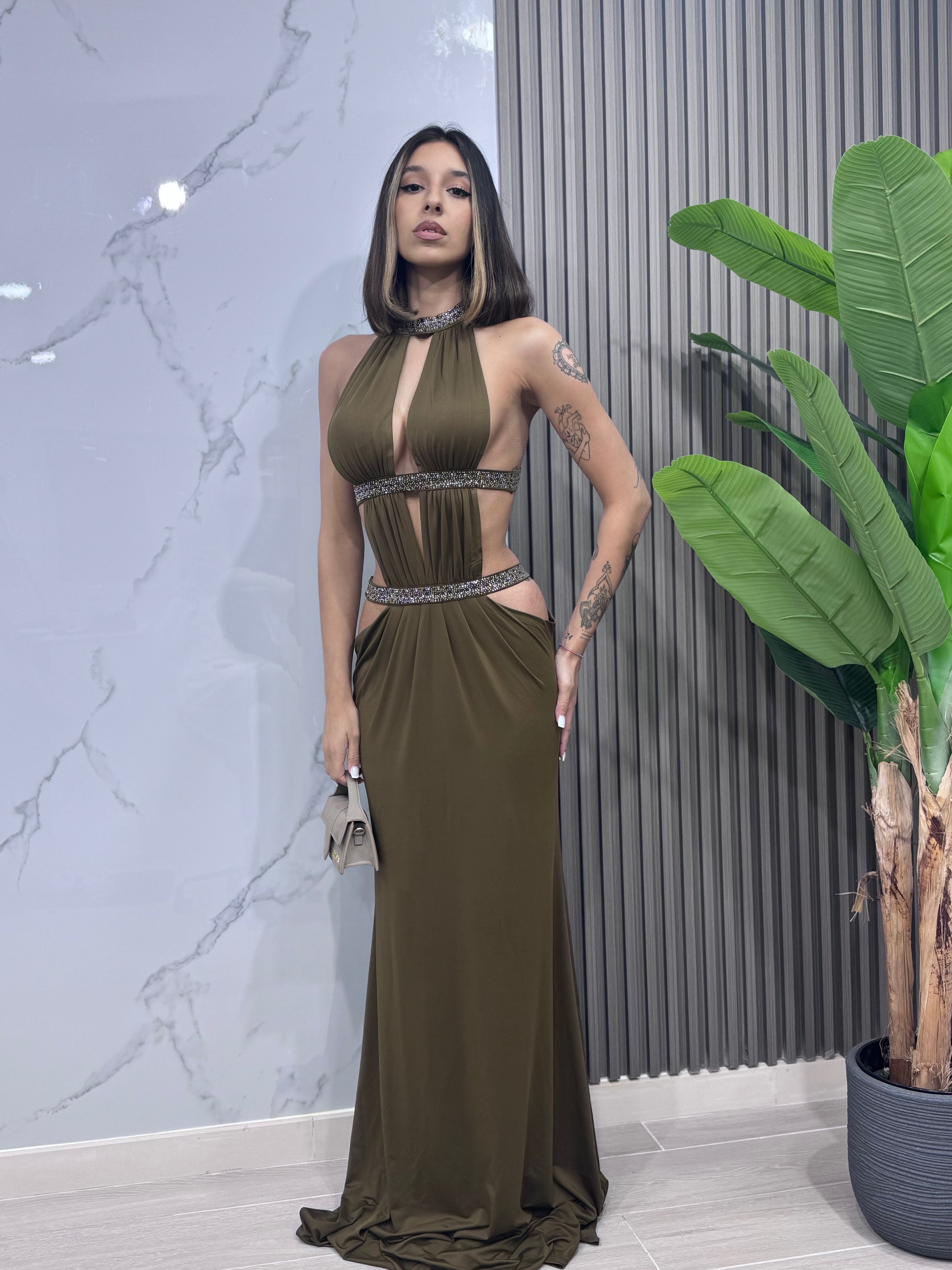 Dress Diamond Khaki