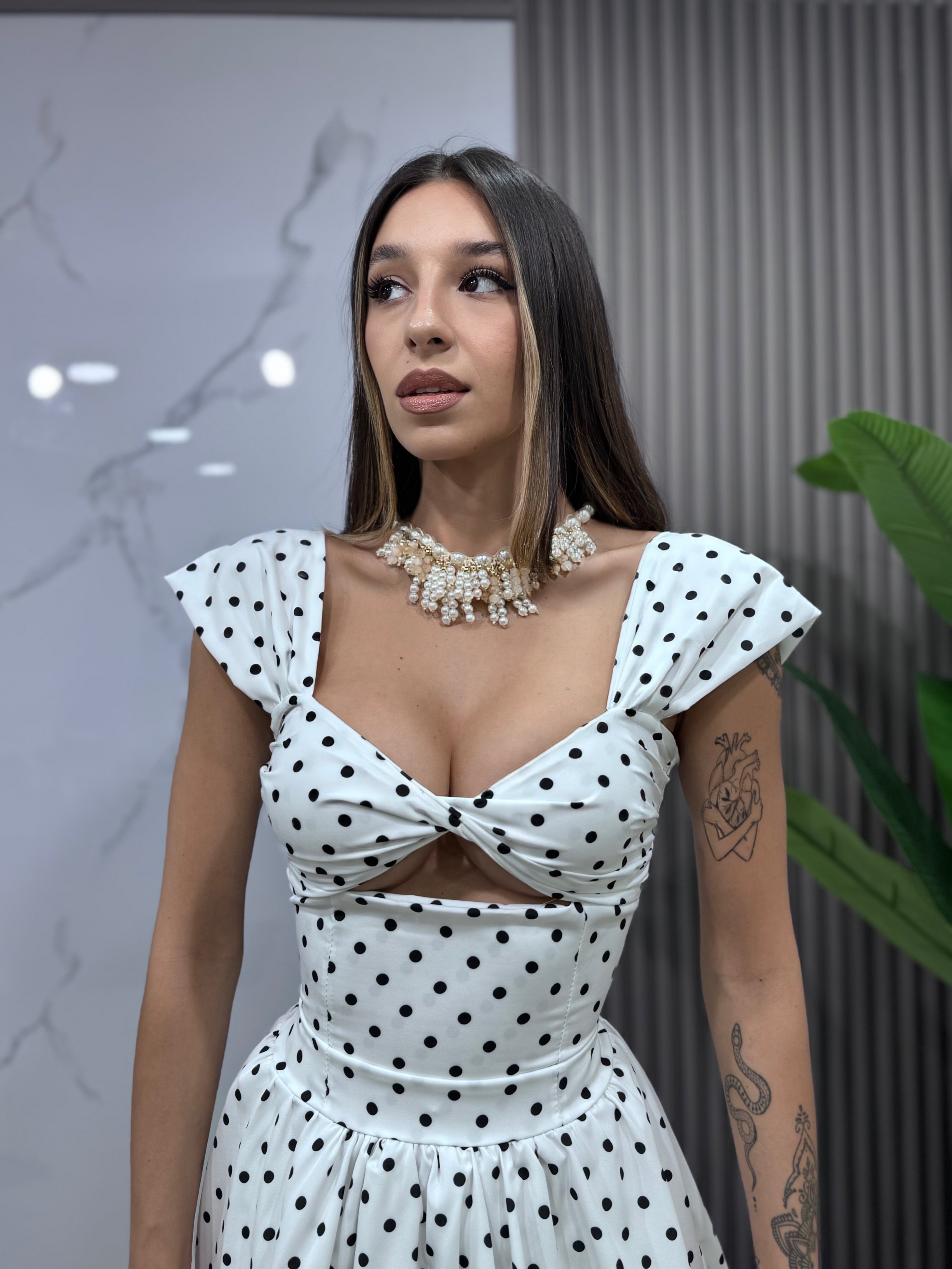 Mini Dress Old Money White