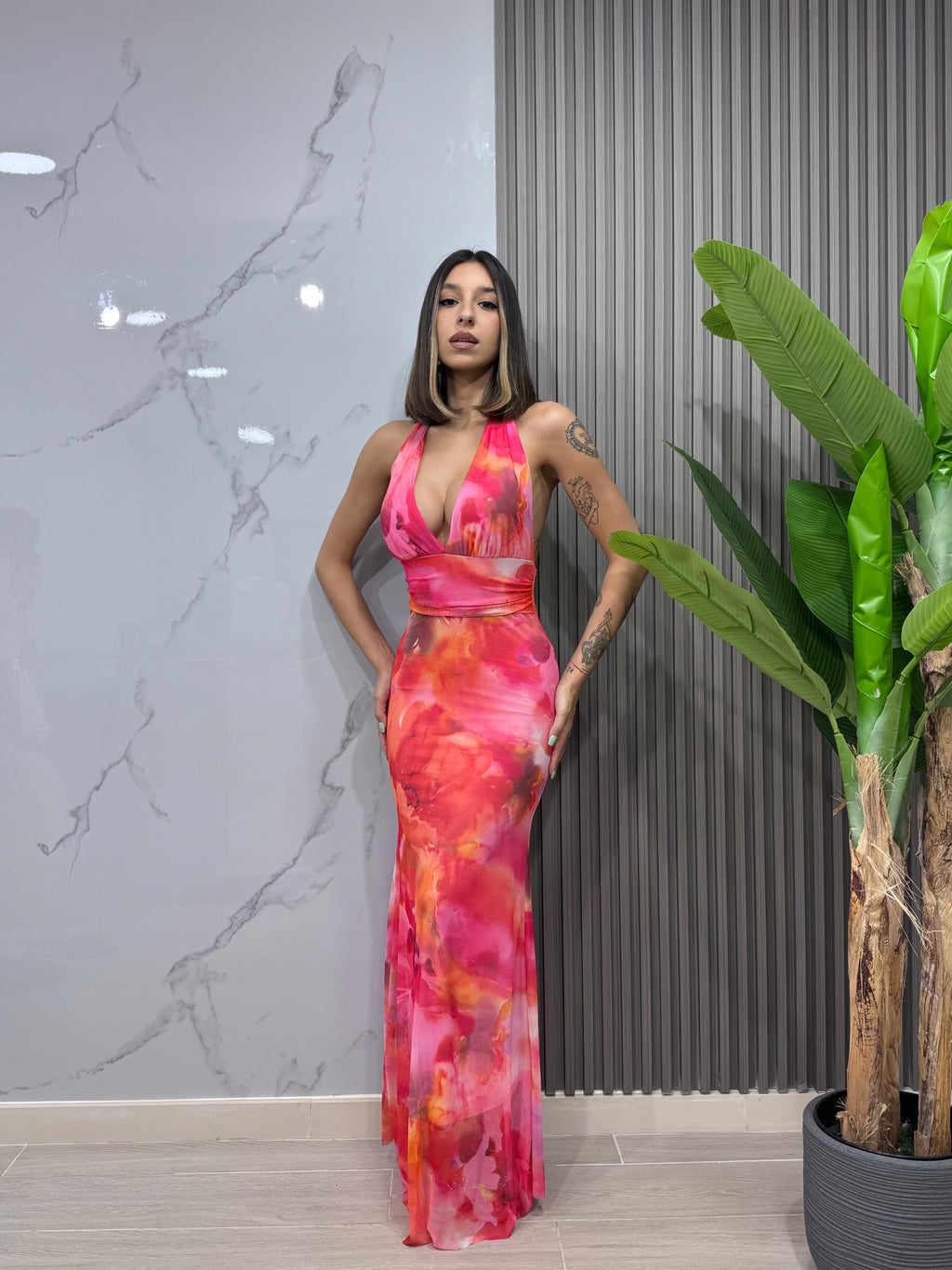 Dress Coreal Rosa