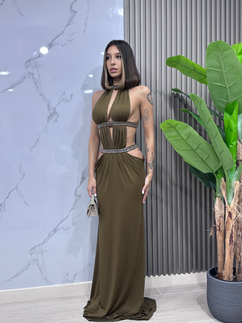 Dress Diamond Khaki