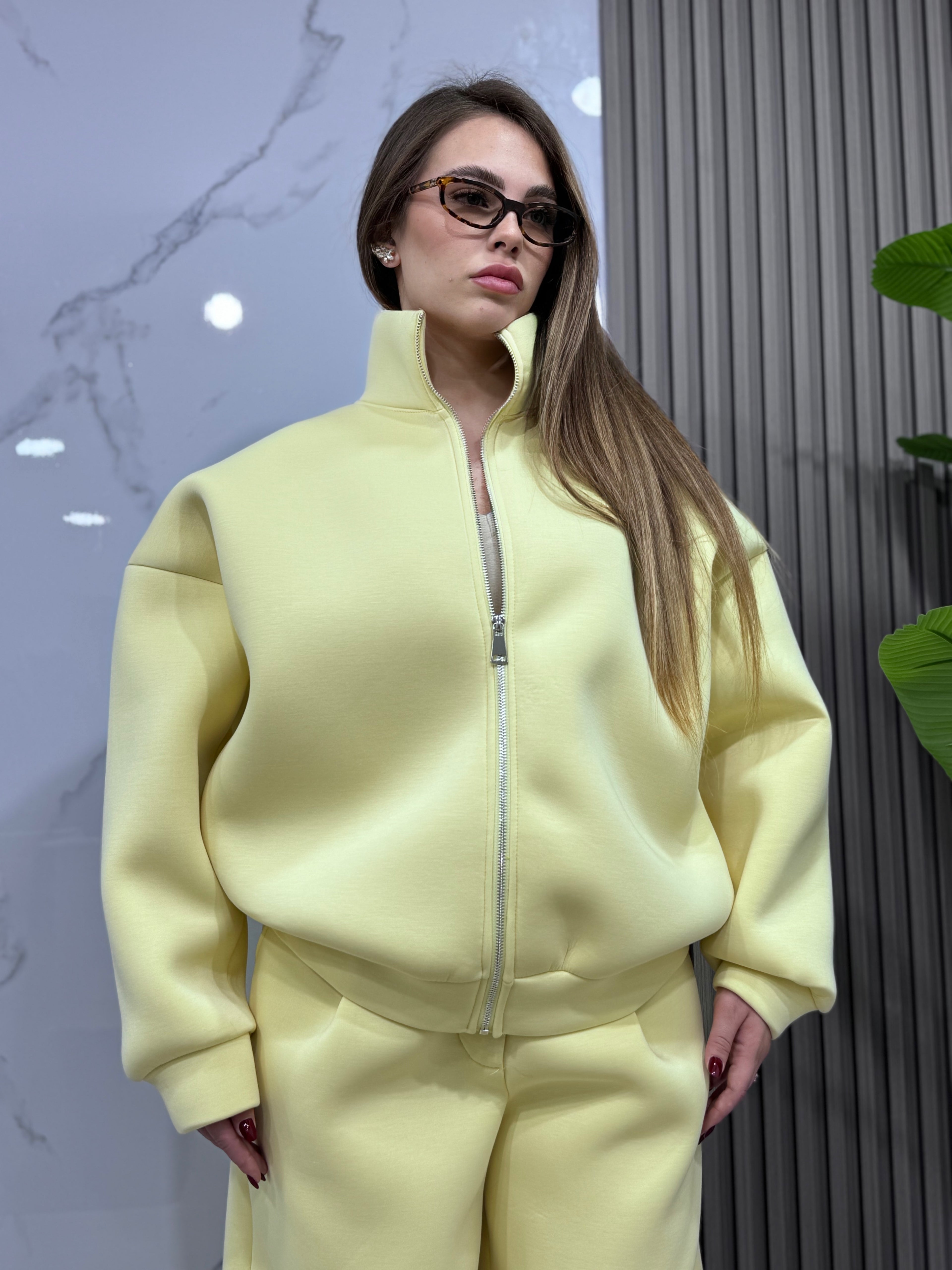 Tuta Scuba Giallo Pastello