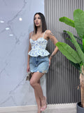 Minigonna Jeans Fake