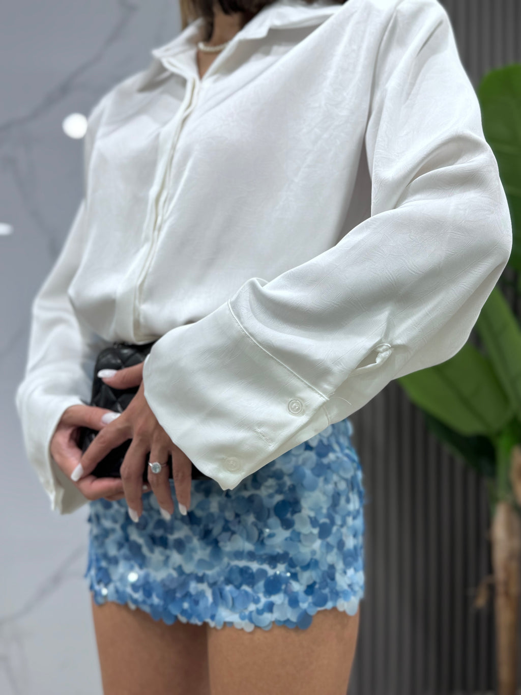 Camicia Raso Bianca
